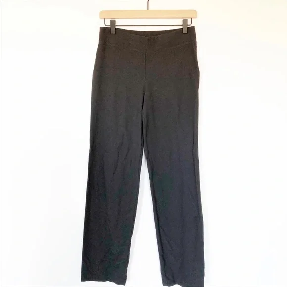 Eileen Fisher Crepe Stretch Pants dark grey S - Picture 2 of 6